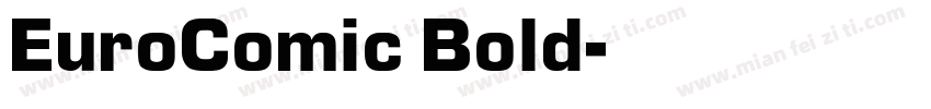 EuroComic Bold字体转换
